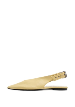 BIMBA Y LOLA yellow leather slingback ballerina
