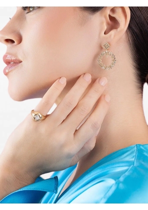 Suzanne Kalan diamond drop earrings - Gold