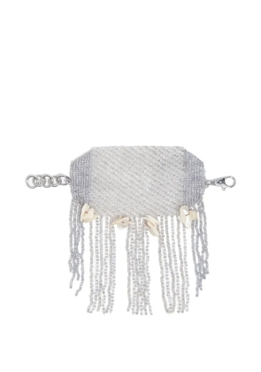 BIMBA Y LOLA silver and mother-of-pearl tassel bracelet