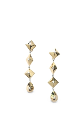 ALETTO BROTHERS Piramide Linea diamond earrings - Gold