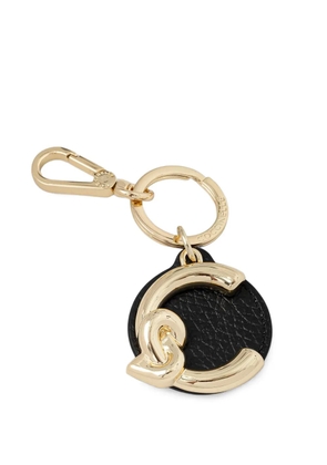 Coccinelle C-Me logo-plaque keyring - Gold