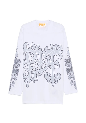 PDF graphic-print long-sleeve T-shirt - White