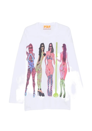 PDF graphic-print long-sleeve T-shirt - White