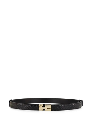 TOM FORD braided-effect T-clasp belt - Black