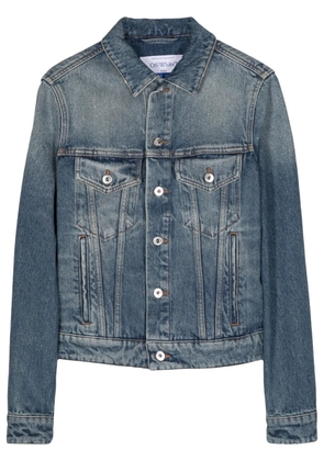 Off-White distressed denim jacket - Blue