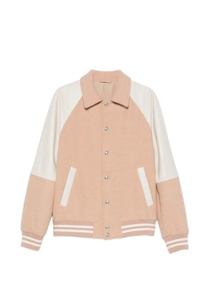 Eleventy panelled wool bomber jacket - Brown