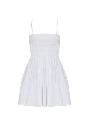 Matteau shirred-bodice mini dress - White