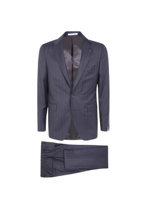 Tagliatore Bruce single-breasted suit jacket - Blue