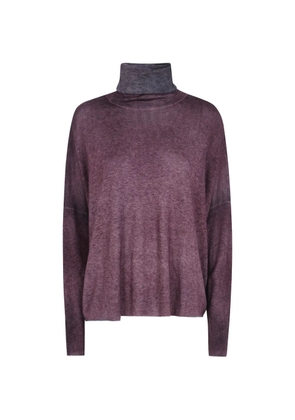 Avant Toi roll-neck drop-shoulder sweater - Purple