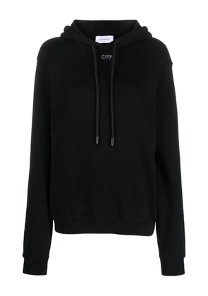 Off-White Arrows stitch-embroidered hoodie - BLACK WHITE
