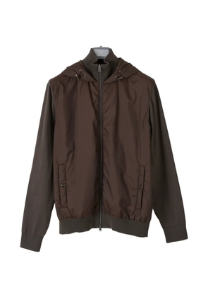 Herno hooded panelled jacket - Brown