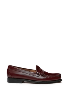 G.H.Bass Weejuns Larson velvet-panel loafers - Red