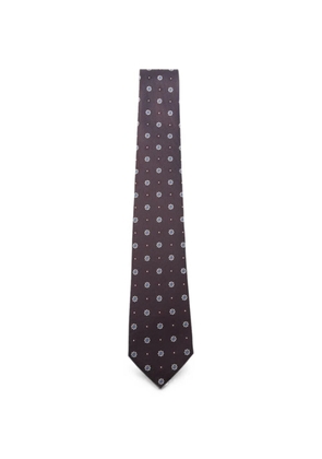 Saint Laurent jacquard-weave silk tie - Blue