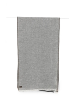 Canali frayed scarf - Grey
