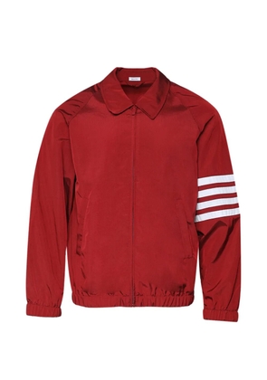 Thom Browne shiny ripstop raglan 4-Bar track jacket - Red