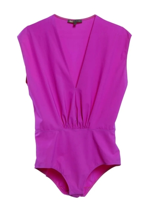 Maje V-neck bodysuit - Pink
