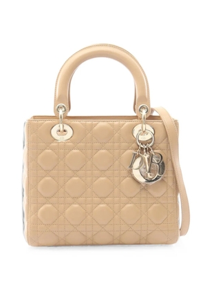 Christian Dior Pre-Owned 2000s Lady Dior Cannage handbag - Neutrals