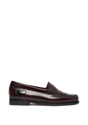 G.H.Bass Weejuns heart-patch loafers - Red