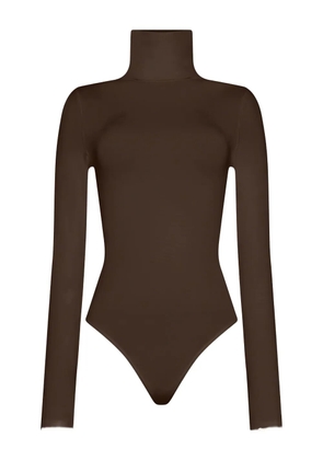 Wolford turtleneck long-sleeve bodysuit - Brown