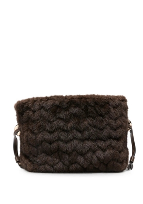 LIU JO faux-fur tote bag - Brown