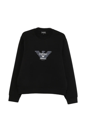 Emporio Armani logo-print sweatshirt - Black