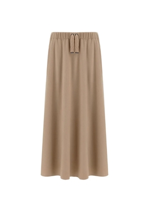 Herno Resort A-Line maxi skirt - Neutrals