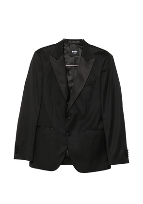 BOSS satin-lapel dinner jacket - Black