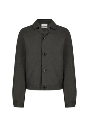 Amomento cropped linen jacket - Grey