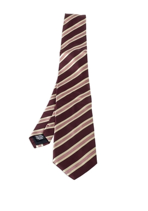 BOSS striped silk tie - Red