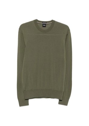 BOSS crew-neck wool sweater - Green