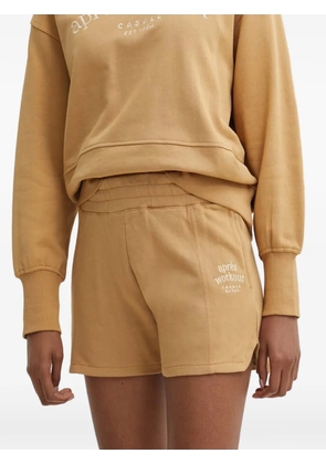 Casall logo-embroidered mini shorts - Yellow