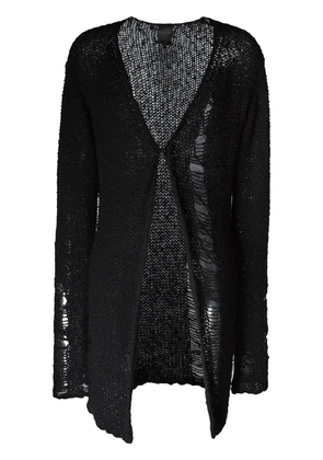 Thom Krom distressed knit cardigan - Black