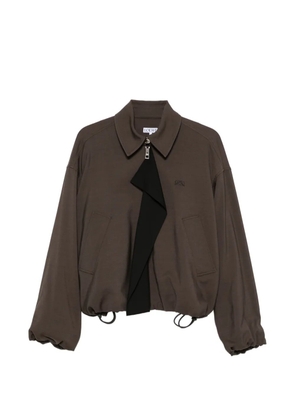 LOEWE logo-embroidered jacket - Brown