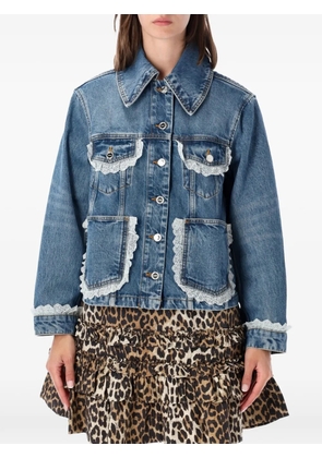 GANNI jacket in rigid denim - Blue