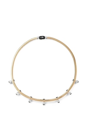Nikos Koulis Feeling diamond and enamel necklace - Gold