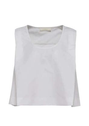 Club21 cropped sleeveless blouse - White