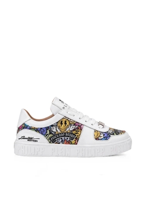 Philipp Plein Mirror Smile graphic-print sneakers - White