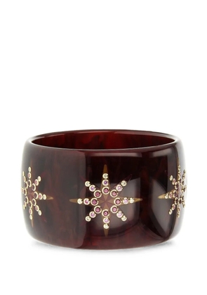 Mark Davis diamond and pink sapphire bracelet - Brown