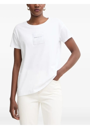 Armani Exchange logo-patch T-shirt - White