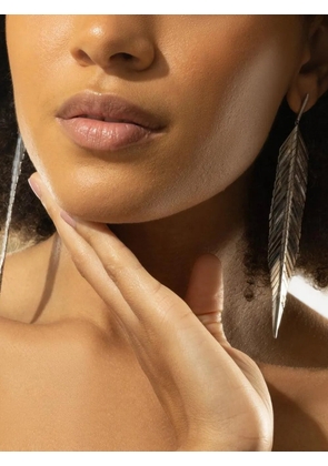 Cadar Second Skin Feather drop earrings - Silver