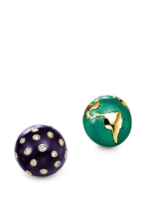 VERDURA Night and Day diamond stud earrings - Gold
