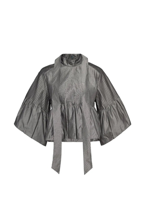 Club21 pintuck-detail blouse - Grey