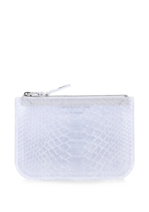 Comme Des Garçons Wallet Snake Line zip wallet - White