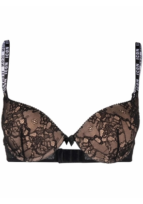 DSQUARED2 Icon-strap lace bra - Black