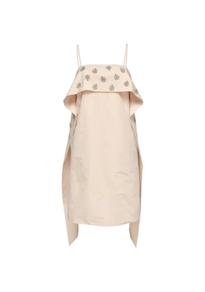 Club21 crystal-embellished taffeta mini dress - Pink
