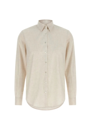 Xacus melange flannel shirt - Neutrals