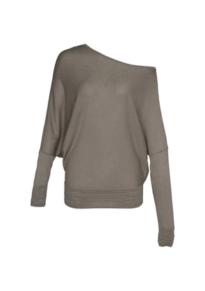 Club21 off-shoulder batwing-sleeve sweater - Grey