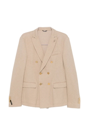 Daniele Alessandrini double-breasted peak-lapel jacket - Neutrals