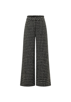MSGM tweed frayed-edge trousers - Black