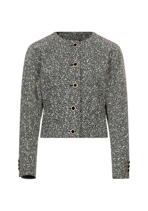 Alessandra Rich bouclé-knit button-up jacket - Grey